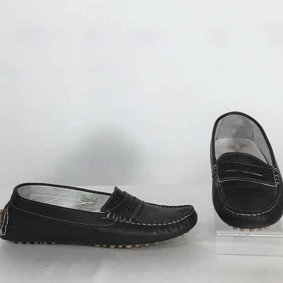 Barbara Barbieri Navy Blue Leather Driving Shoe (nearly new) - Picture 2 of 6